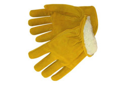 cotton lined leather gloves