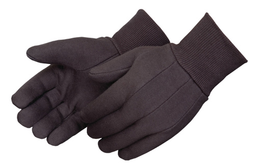 Size Mens Sold by Dozen Fleeced Lined Brown Jersey Gloves