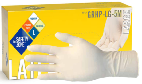 Safety Zone 11-mil hevy duty disposable latex gloves