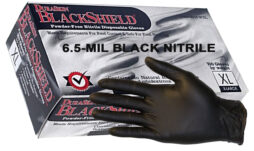 DuraSkin® BlackShield® Heavy Duty 6.5-MIL Black Nitrile Gloves (Case) – ITEM# 2016BKT