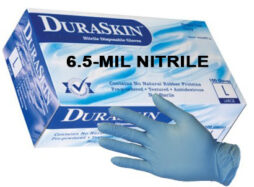 DuraSkin® Heavy Duty 6.5-MIL Blue Nitrile Gloves (Case) – ITEM# 2016WT
