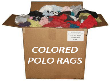 Polo Cotton Colored Rags 50 Lb Box