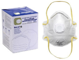 DuraMask™ N95 RATED PARTICULATE RESPIRATOR MASK with EXHALE VALVE – ITEM#1895NHV