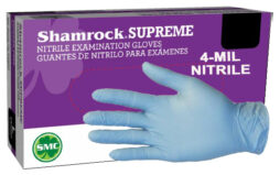 Shamrock® SUPREME 4-MIL Blue Nitrile Disposable Medical Exam Gloves (Case) – ITEM# 30350