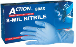 Action® (12" EXTRA LONG) 8-MIL Blue Nitrile Heavy Grade Gloves (Case) – ITEM# 808120